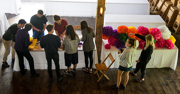 Rehearsal pompoms