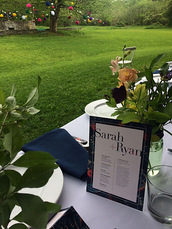 table and card
