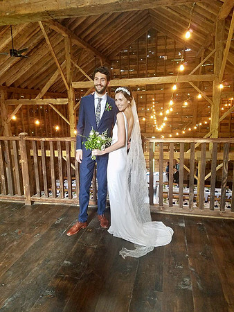 Ryan and Sarah after vows