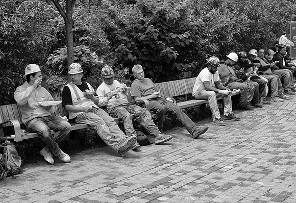 Hudson Yards construction workers