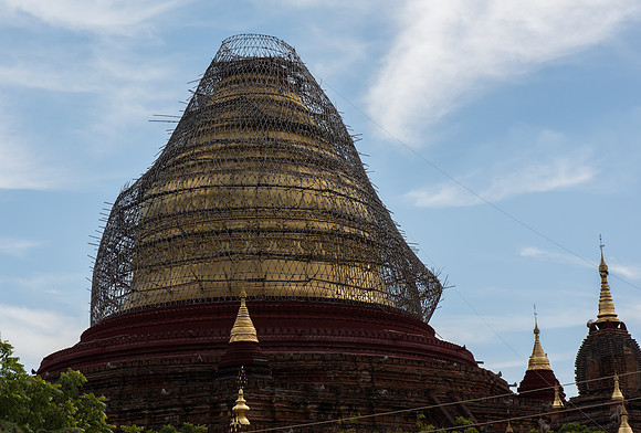 Bagan bamboo scaffold
