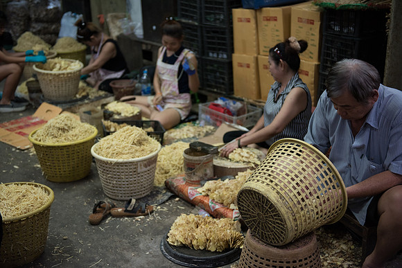 Bangkok market ginger