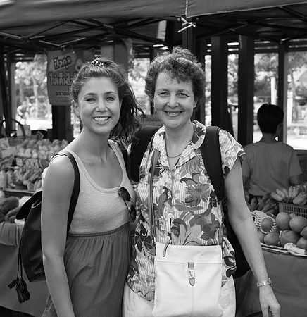Bangkok market Lib Jenni BW