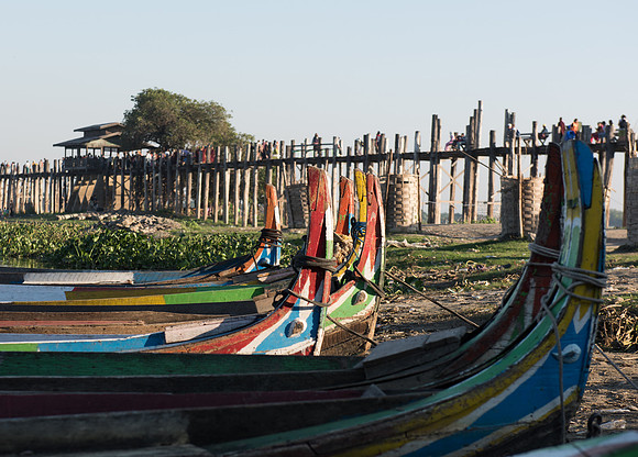 Mandalay U Bein boats