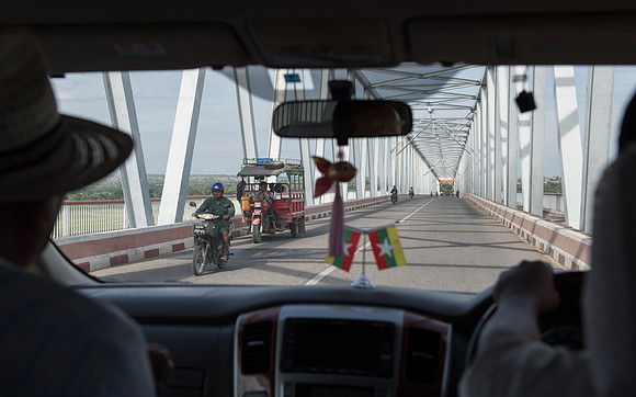 Ayerwaddy river bridge