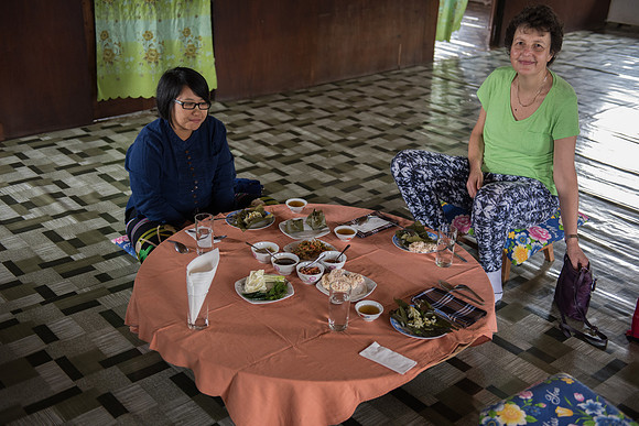 Home cooked meal Jenni and Vivienne