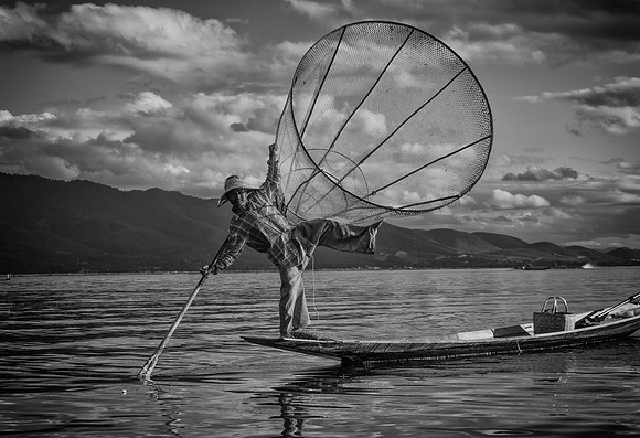 Inle Lake fisherman basket 3