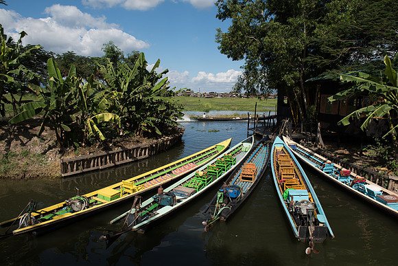 Inle lake Heritage boats