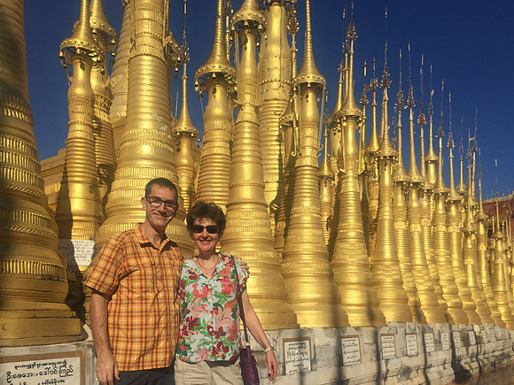 Inle Lake gold stupas Jenni Gary