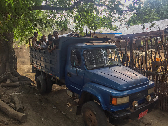 Village school bus truck