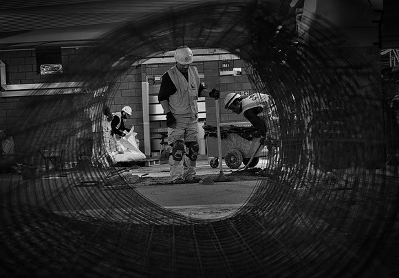 Crossrail construction rebar