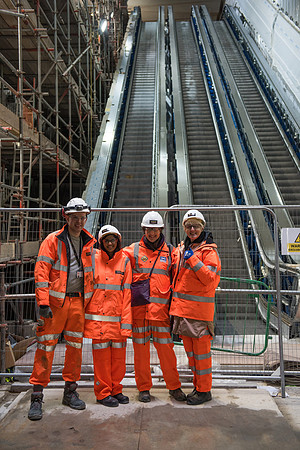Crossrail escalators Jenni Shakira Liz Jenni Elliot