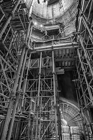Crossrail Finsbury Square shaft bw.