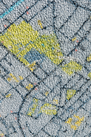 Shattered glass street map