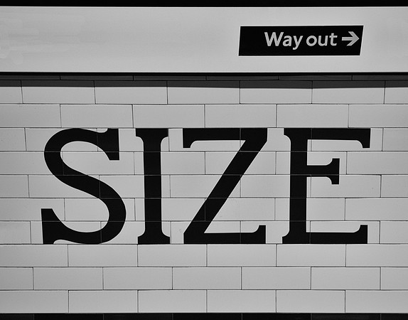 Tube names Belsize Park bw