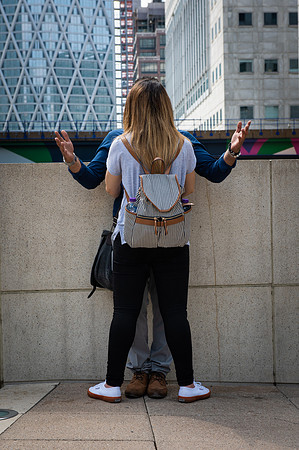 Canary Wharf couple