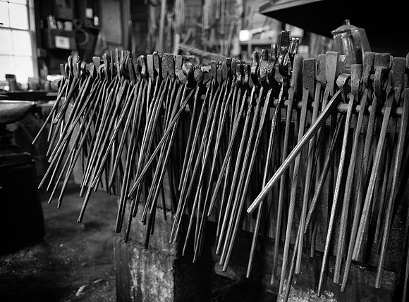Mystic Seaport blacksmiths tongs