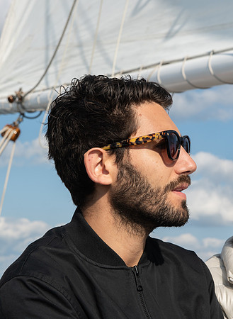 Ryan on Schooner Argia
