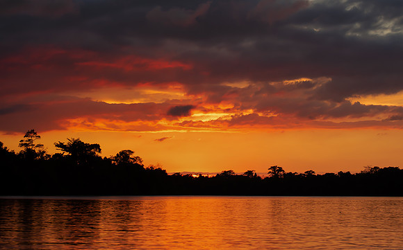 Kinabatangan River sunset