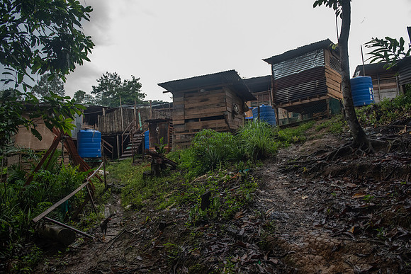 Mengkak longhouse entrance