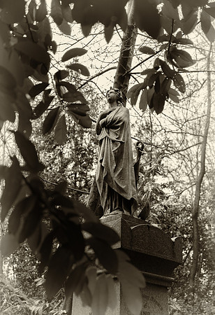 Highgate cemetery pedestal