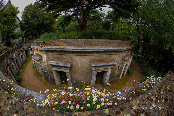 Highgate cemetery  columbarium colour 2