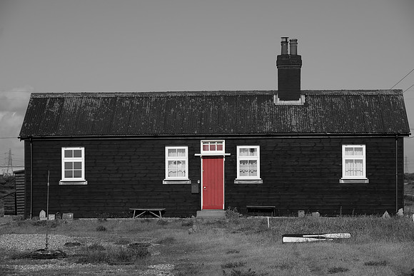 House and red door