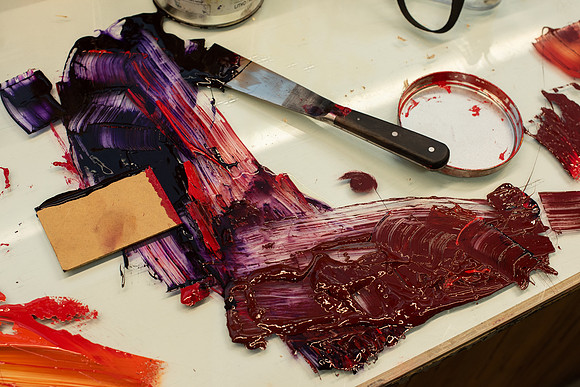 brown palette knife
