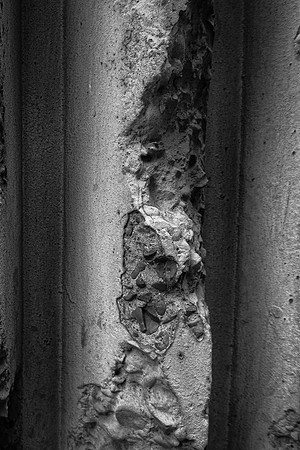 Minories broken concrete bw