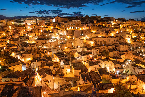 Matera night long exposure