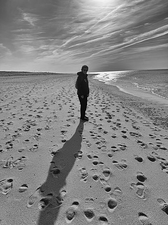 Jenni Race Point Beach BW