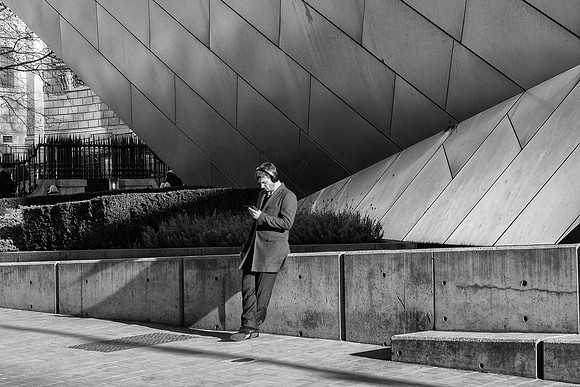 St Pauls man BW