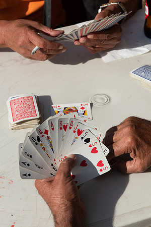 Bari card game hands